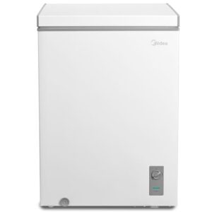 Midea MERC05C4BAWW Cubic Feet Chest Freezer, 5.1 Cu.ft-Convertible, White