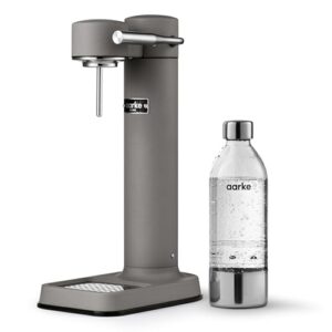 aarke Carbonator lll, Sparkling & Carbonation Water Machine, Stainless Steel with PET BPA-Free Reusable Bottle Volume 800 mL (Matte Grey)