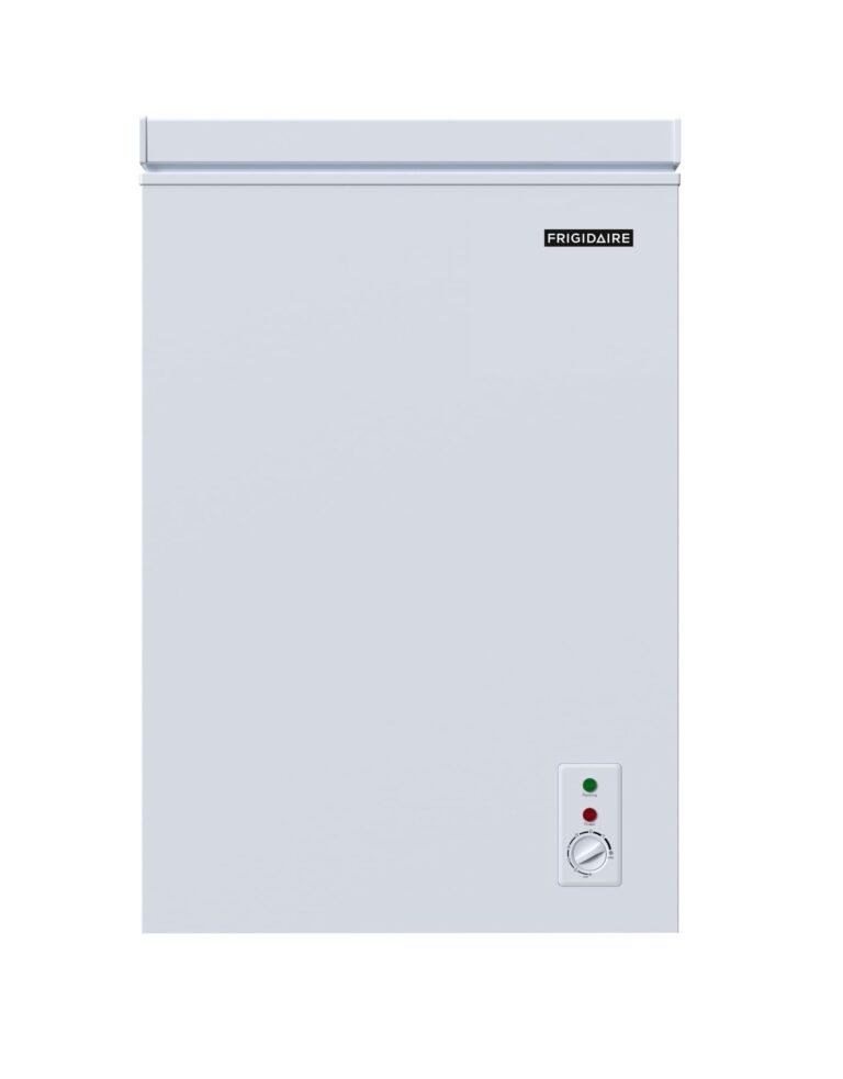 FRIGIDAIRE EFRF3005-AMZ Chest Deep Freezer-Garage-Ready, 3.5 Cu. Ft. Capacity, White-Adjustable Thermostat-Removable Vinyl Coated Wire Basket-Easy Defrost Drain - Image 5