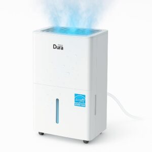 DuraComfort Dehumidifier for Basement,Up to 2500 Sq.Ft Small to Middle Rooms,Max to 35 Pints, Energy Star Certified Dehumidifiers,2024 New Model,White