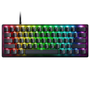 Razer Huntsman V3 Pro Mini 60% Esports Gaming Keyboard: Analog Optical Switches - Razer Snap Tap - Rapid Trigger - Adjustable Actuation - Dual-Purpose Mod Keys - Doubleshot PBT Keycaps - Black