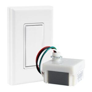 RunLessWire Dimming Self Powered (NO Batteries) Wireless Light Switch Kit - No Wiring, Battery, or WiFi Needed DIY Remote Control Basic Dimmer Kit: 1 Receiver, 1 Switch - White