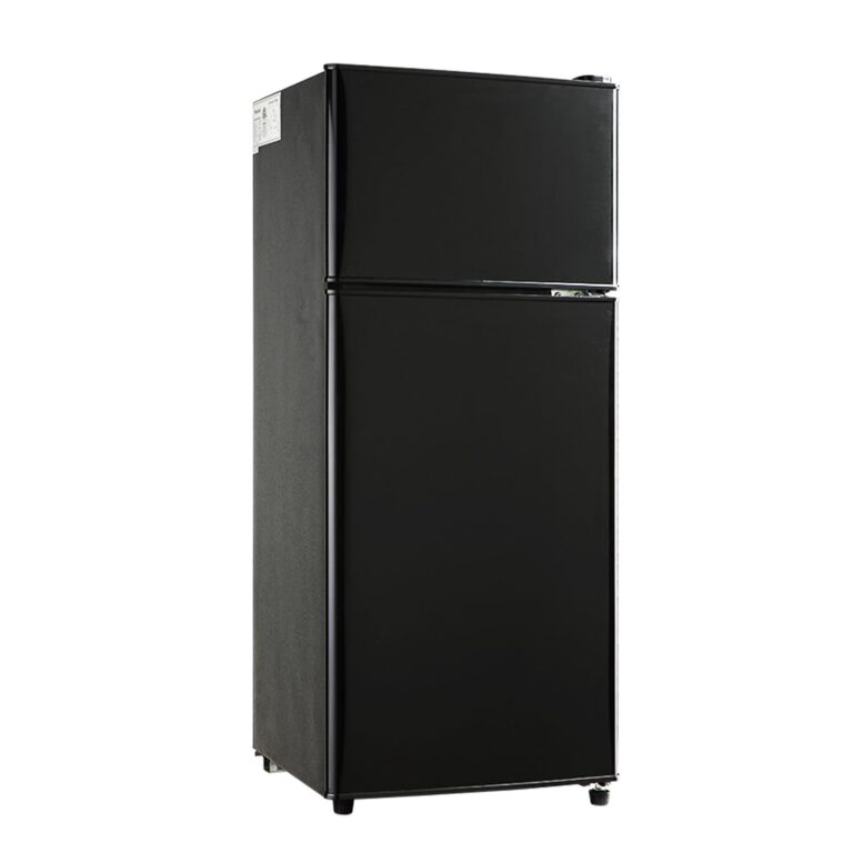 Kazigak Mini Fridge with Freezer, 3.5 Cu.Ft Compact refrigerator, Small Fridge with 7 Adjustable Thermostat, 2 Doors, For Dorm/Apartment/Office/Kitchen - Black