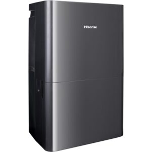 Hisense Energy Star 50-Pint Portable Dehumidifier with Built-in Pump, Auto-Shutoff and Timer, Home Dehumidifier and Moisture Absorber For Basement, Garage, Living Room