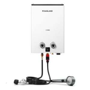 GASLAND 10L Propane Outdoor Tankless Water Heater, Ultra Slim 2.64GPM Portable Propane Shower for Off Grid Camping, G10, 68,000 BTU