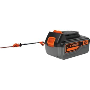 BLACK+DECKER 20V MAX Cordless Pole Hedge Trimmer, 18-Inch with Extra 4-Ah Lithium Ion Battery Pack (LPHT120 & LB2X4020)