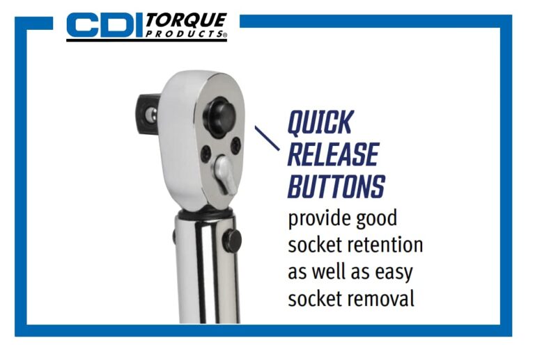 CDI 3/8 Inch Drive Adjustable Click Torque Wrench, Range 100-750 In Lbs / 14.1-81.9 Nm (7502MRMH) - Image 7