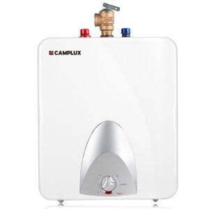 CAMPLUX Electric Hot Water Heater 6 Gallons, 120-Volt Corded 1440W Point of Use Mini-Tank Electric Water Heater, Wall or Floor Mounted, UL Listed ME60