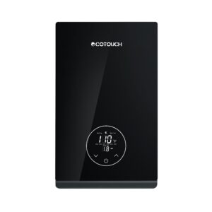Tankless Electric Hot Water heater, 240V ECOTOUCH 8KW Under Sink On Demand, Instant Point of Use ETL Certificated Self-Modulating Smart Hot Water Heater ECO80 Black