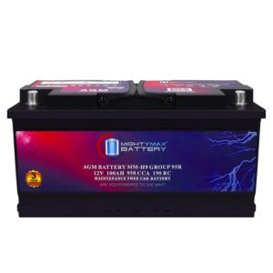Mighty Max Battery MM-H9 Group 95R 12V 100AH 190RC 950CCA Replacement Battery Compatible with BMW 330i xDrive 19-24