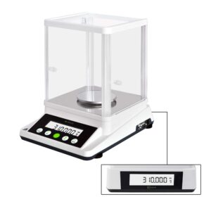 U.S. SOLID 0.001 g Precision Balance - Digital Analytical Lab Scale - Electronic 1 mg Accuracy Balance with 2 LCD Screens, 310 g x 0.001g