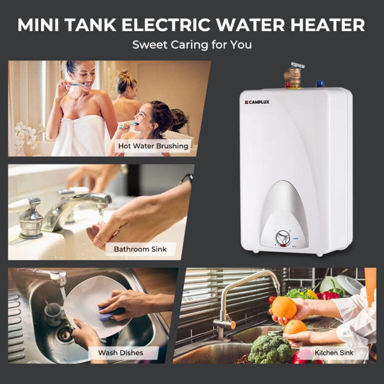 CAMPLUX Electric Mini-Tank Water Heater ME40 4.0 Gallons, Point of Use No Wait for Hot Water Under Kitchen Sink 120V 1440W, Wall or Floor Mounted, UL Listed - Image 4