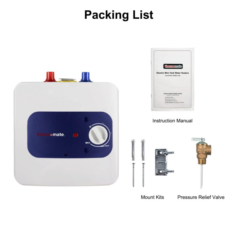 Electric Mini Tank Water Heater UL Listed, thermomate 2.5 Gallons Small Under Sink Water Heater for Point of Use Instant Hot Water 110V 120V, Wall or Floor Mounted, ES250 - Image 2