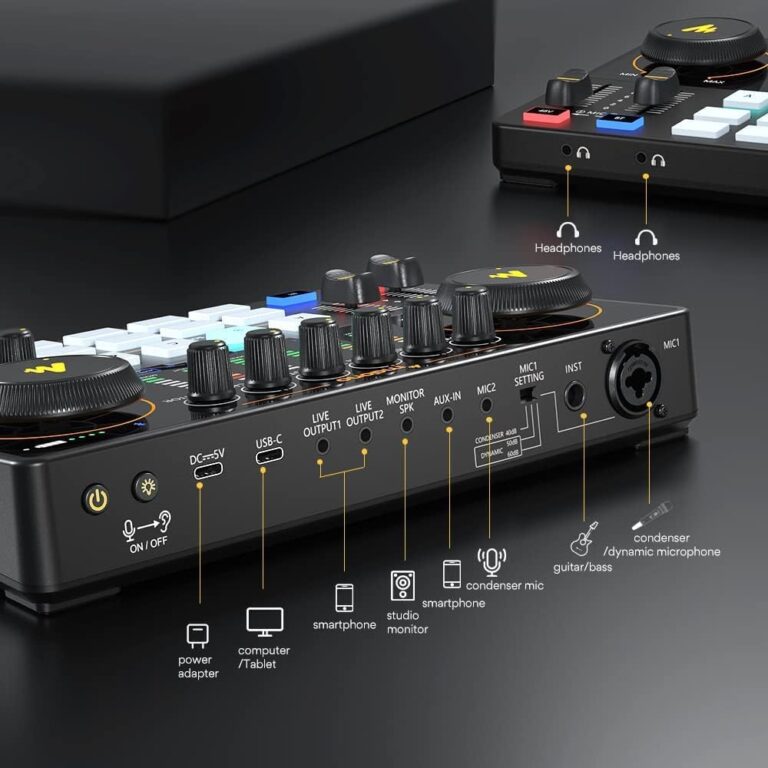 MAONO-MaonoCaster-Podcast Equipment Bundle for 2-includes All-in-one Audio Interface with Premium Mic Preamp, XLR Condenser Microphone, and 3.5MM Mic for Podcast Recording, Streaming, DJ (AME2 Duo) - Image 5