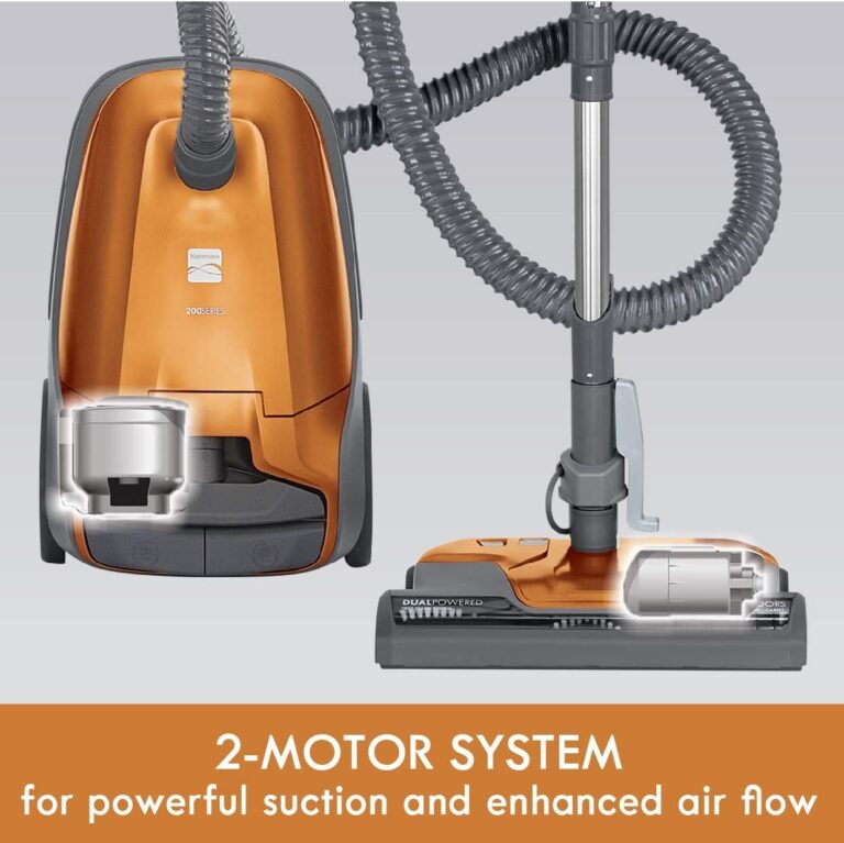 Kenmore 81214 200 Series Pet Friendly Lightweight Bagged Canister Vacuum with HEPA, 2 Motor System, and 3 Cleaning Tools-Orange - Image 5
