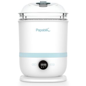Papablic Bottle Sterilizer and Dryer Pro, 13 Bottles Extra-Large Capacity for Big Family, Electric Steam Bottle Sanitizer for Baby Bottles, Parts & Other Newborn Essentials