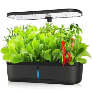 Hydroponic Planting Machine, DIY Soilless Cultivation Planting Kit, 12 Planting Points, Hydroponic Planting System for Indoor Gardening, Herb Garden Kit, Suitable for Home, Kitchen and Gardening