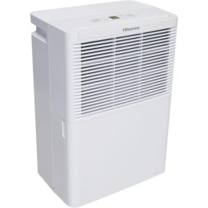 Hisense Energy Star 25-Pint Portable Dehumidifier with Auto-Shutoff, Home Dehumidifier and Moisture Absorber For Basement, Garage, Living Room in White