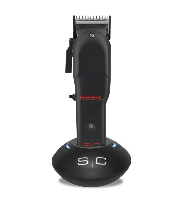 Stylecraft Rebel Professional Super-Torque Cordless Hair Clipper, Black Diamond Carbon Fusion Faper Blades