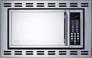 Summit 24” Over The Range Microwave, 0.9 cu.ft. Built In Microwave, Stainless Steel- OTR24