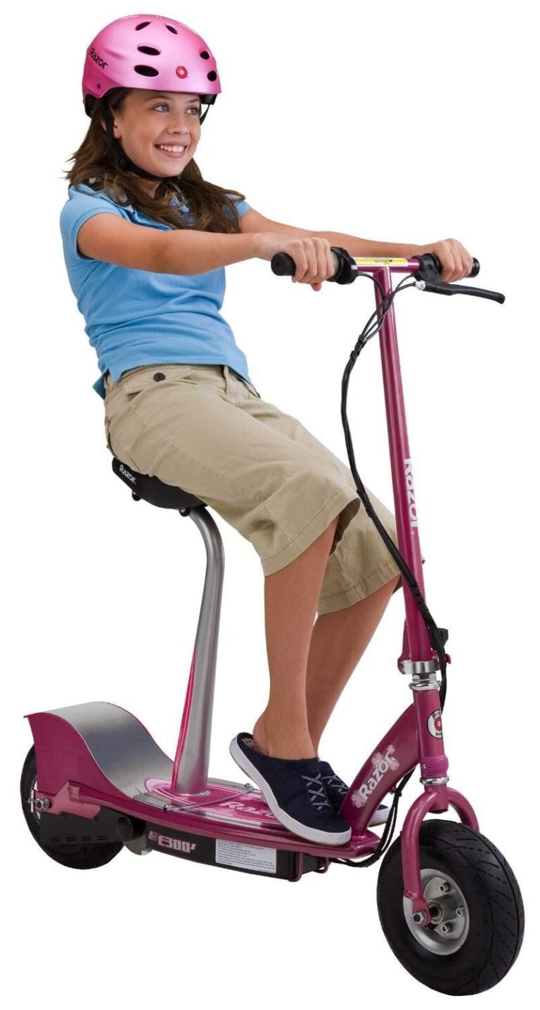 Razor E300S Seated Electric Scooter - Sweet Pea, 10 in. (Front Wheel) - Image 6