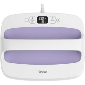 Cricut EasyPress 2 Heat Press Machine (12 in x 10 in), Ideal for T-Shirts, Tote Bags, Pillows, Aprons & More, Precise Temperature Control, Features Insulated Safety Base & Auto-Off, Lilac