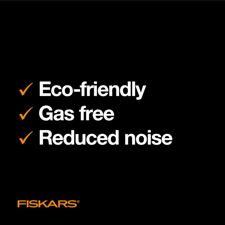 Fiskars Push Mower - 18" Cut Width Manual Reel Mower with No Motor - Grass Cutter with Steel Blades that Stay Sharp - Eco-Friendly Lawn Care - Image 2
