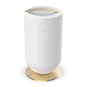 Pure Enrichment PureBliss Luxury Towel Warmer - Extra Large 20L Heats Towels, Robes, Blankets, or Clothing - Modern Bucket Design, 4 Heat Timer Settings & Auto Shut-Off (White & Brushed Gold)