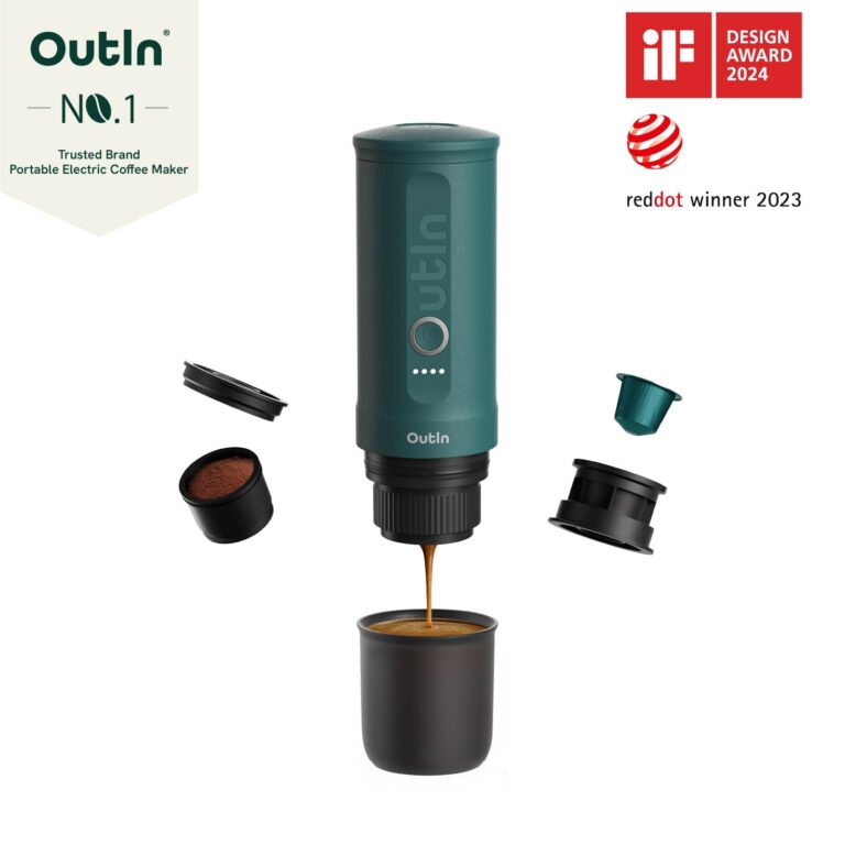 OutIn Nano Portable Electric Espresso Machine, Travel Coffee Maker for Camping, Car Coffee Maker Self-Heating with USB-C, With Ground Coffee & NS Capsule for RV, Hiking, Office - Image 6
