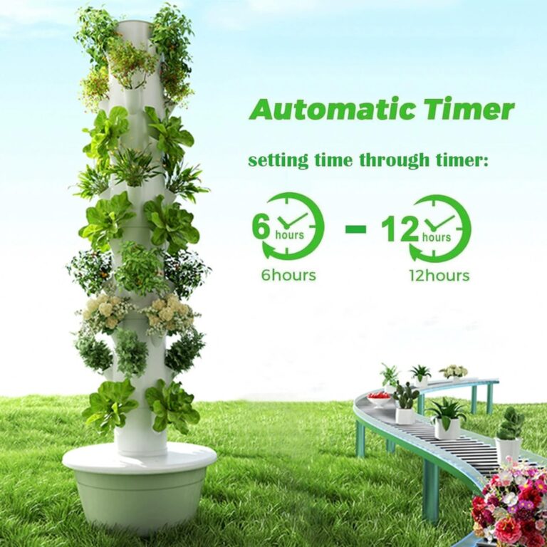 Hydroponics Growing System, Outdoor Indoor Vertical Tower System Kit, 36-Plant Vertical Garden Planter Indoor Smart Garden Kit Vegetable Plant Gift for Gardening Lover,7Layer - Image 8