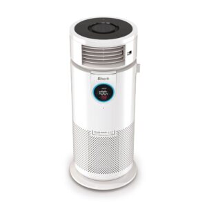 Shark 3-in-1 Clean Sense Air Purifier, Heater & Fan, HEPA Filter, 500 Sq Ft, Oscillating, Captures 99.98% of Particles for Clean Air, Dust, Smoke & Allergens, White, HC450