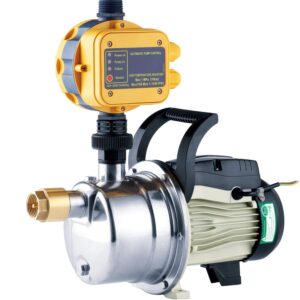 TDRFORCE 3/4 HP Water Pressure Booster Pump 110V Inline Water Transfer Pump Automatic Self Priming Irrigation Pump Shallow Well Jet Pump Household Booster Pump