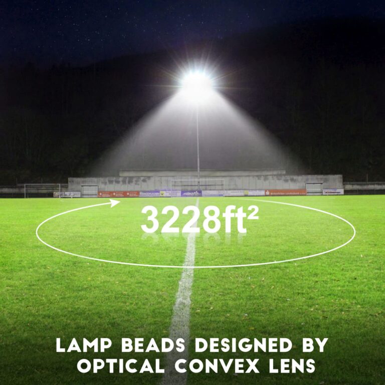 Juyace Led Stadium Flood Light Outdoor 36000Lm 1500W Equivalent Super Bright Commercial Area Lighting 100-277V 5000K Daylight IP65 Waterproof Arena Lights for Sport Fields and Courts - Image 8