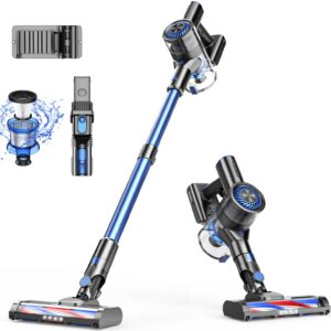 MBTTODF Cordless Vacuum Cleaner, 80000 RPM High-Speed Brushless Motor Powerful Vacuum Cleaners for Home, Up to 40 Mins Runtime, Stick Vacuum with 4* LED & Rechargeable 2600 mAh Battery