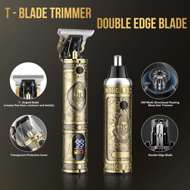 Professional Hair Clippers for Men Nose Hair Trimmer for Men Maquina para Cortar Pelo De Hombre Electric Razor Shaver Set with Bag - Image 4