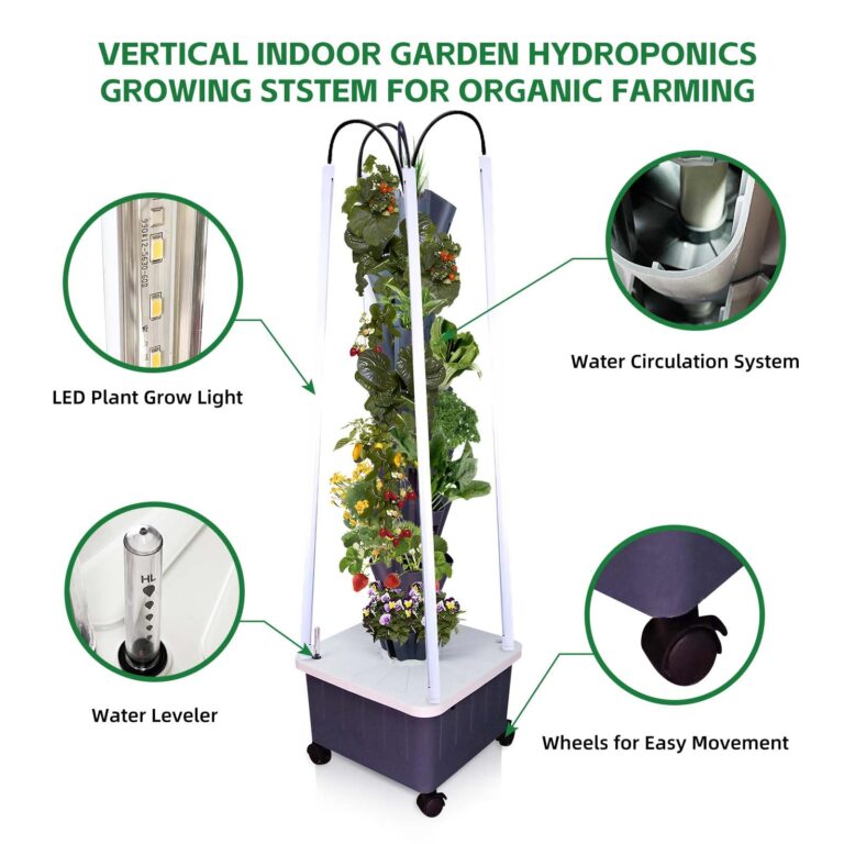 Hydroponic Growing System with Grow Lights, Indoor Gardening System, Grow Plant Food at Home with 40 Pieces at a time for Fruits, Vegetables, Herbs, and Miniature Greens (No Seedlings Included) - Image 6