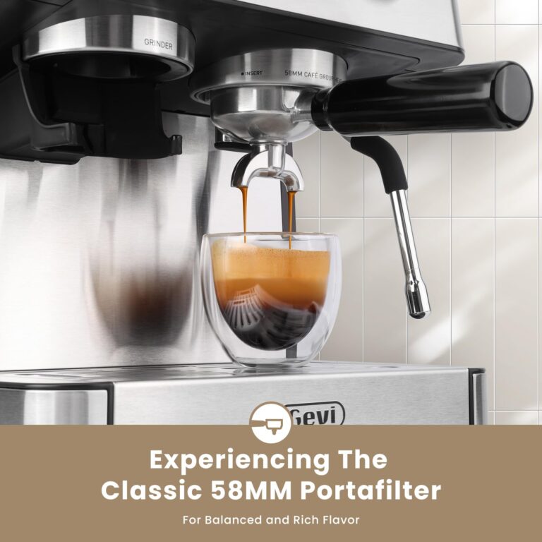Gevi Espresso Machine with Grinder, 20 Bar Expresso Coffee Machines with Milk Frother Steam Wand, Professional Espresso Maker, 2.3L Water Tank, Cappuccino & Latte Machine, Espresso Machines for Home - Image 7