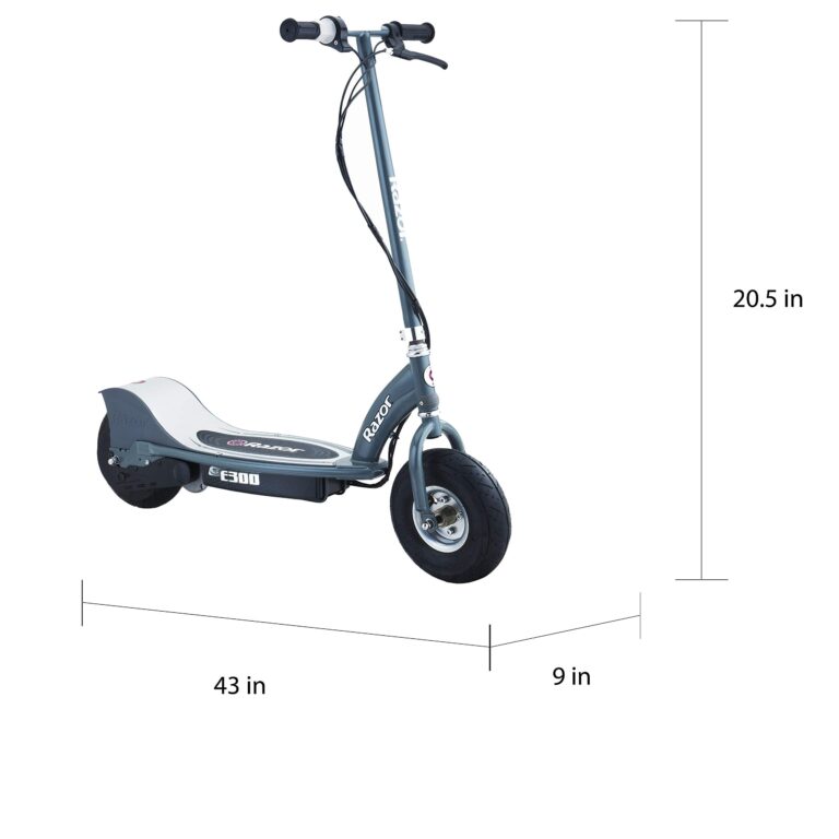 Razor 13113614 E300 Electric Scooter - Matte Gray 41 x 17 x 42-Inch - Image 2