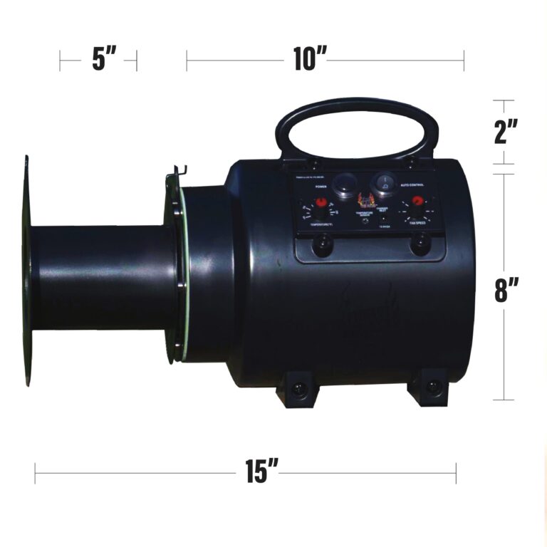 Perfect Draft BBQ Blower 4.0 for Offset Smoker Grill - Designed in Texas, Patented in the USA - Battery Powered BBQ Fan for Outdoor Barbecue - Image 9