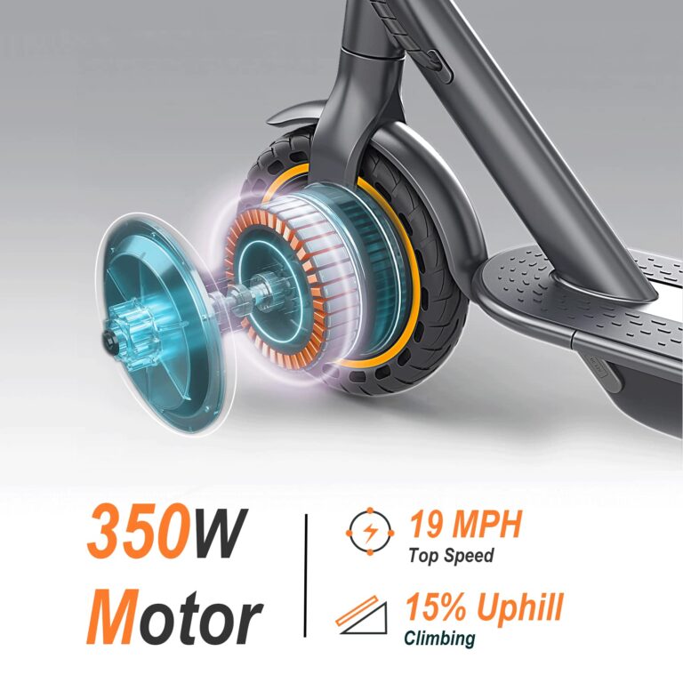 NAVIC T5 Electric Scooter Adult, 350W,Max Speed 19Mph, Long Range 21Miles, Foldable E-Scooter for Adults, Escooter Adults with App Control, Dual Braking - Image 9