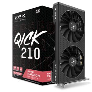 XFX Speedster QICK210 Radeon RX 6500XT Black Gaming Graphics Card with 4GB GDDR6 HDMI, AMD RDNA 2, RX-65XT4DBDQ