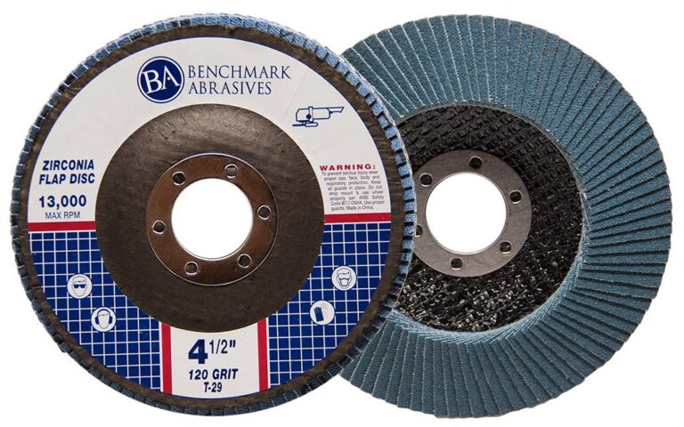 Benchmark Abrasives 4.5" x 7/8" Premium Zirconia T29 Curved Flap Discs 4 1/2 for Angle Grinder, Sanding Discs, Finishing, Rust, Stock Removal- Grinding Wheels 4 1/2 Inch (100 Pack) - 120 Grit - Image 5