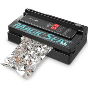 MAGIC SEAL MS300 Precision Vacuum Sealer Machine, Commercial Double Pump Food Sealer with Built-in Auto Cooling System, Compatible with Mylar, Smooth and Embossed Bags, Extra Wide 8 mm Seal