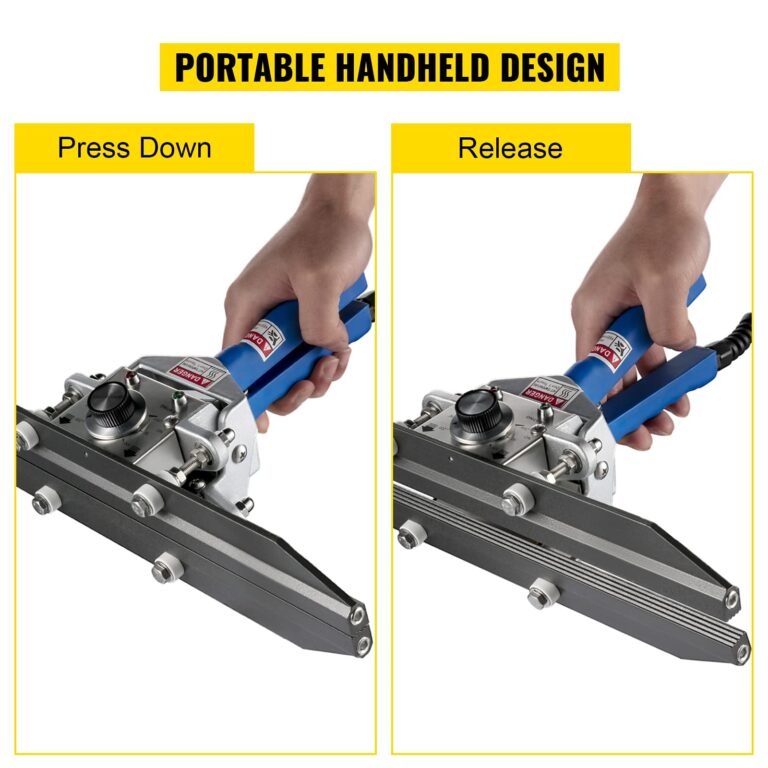 Happybuy FKR-400 Heat Crimp Sealer 16" Bag Crimper 500W/110V Handheld Portable with 0-250℃ Temperature Control for Mylar, Foil, Cellophane, Kraft Paper, BOPP Bags - Image 5