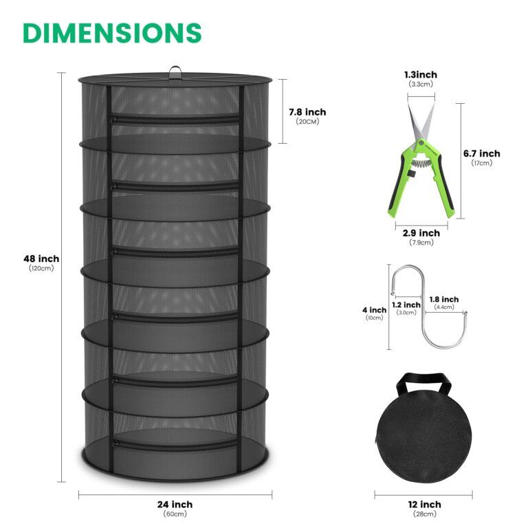 MARS HYDRO 5x2.6 Grow Tent (60"x32"x80") & 2 ft 6 Layers Drying Rack Combo Kit, Indoor Plant Growing Combo to Maximize Plant Yield for Hydroponics or Indoor Gardening - Image 2