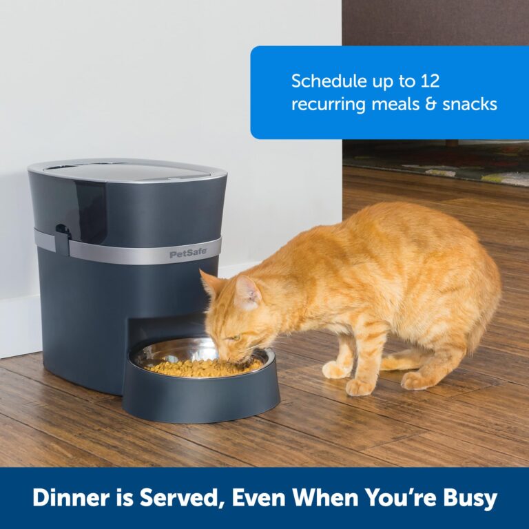 PetSafe Smart Feed Pet Feeder, Automatic Cat Feeder, Automatic Dog Feeder with App, Compatible with Alexa, Apple, Android, Backup Batteries for Power Outage, Black - Image 7
