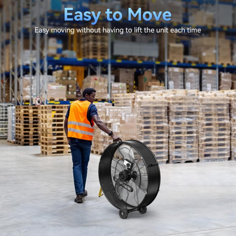 CCGIRU 14000 CFM 30" High Velocity Industrial Drum Fan, 3-Speed Heavy Duty Industrial Shop Fan for Warehouse, Workshops, Garage, Factory and Basement - UL Safety Listed - Image 3