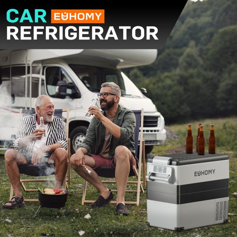EUHOMY 12 Volt Refrigerator, 59QT(55L) Electric Cooler, 12V Fridge APP Control, 12V Cooler -4℉~68℉, Portable Freezer 12/24V DC 110-240V AC for Camping, Travel, Truck, Home - Image 3