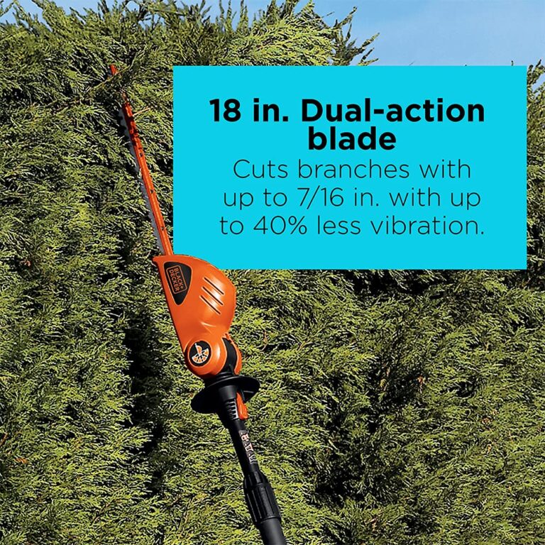 BLACK+DECKER 20V MAX Cordless Pole Hedge Trimmer, 18-Inch (LPHT120) & 20V MAX* Lithium Battery (LBXR20) - Image 4