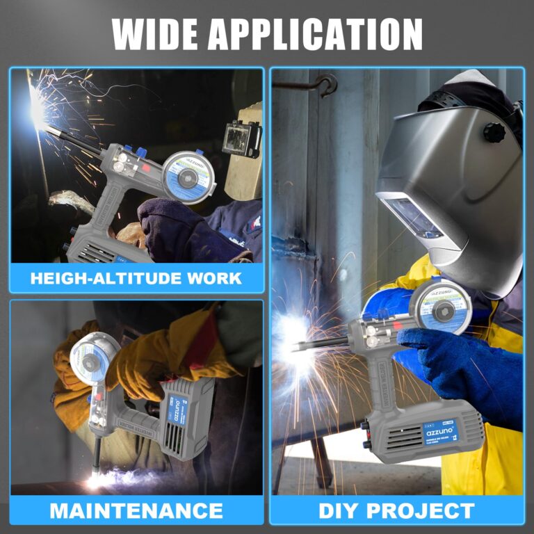 AZZUNO 100Amp Handheld MIG Welder Machine, Gasless MIG Welder Machine, Portable Flux MIG Welding Machine 100V - Image 2